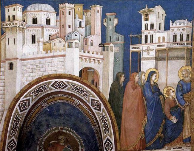 Return of Christ to Jerusalem, GIOTTO di Bondone